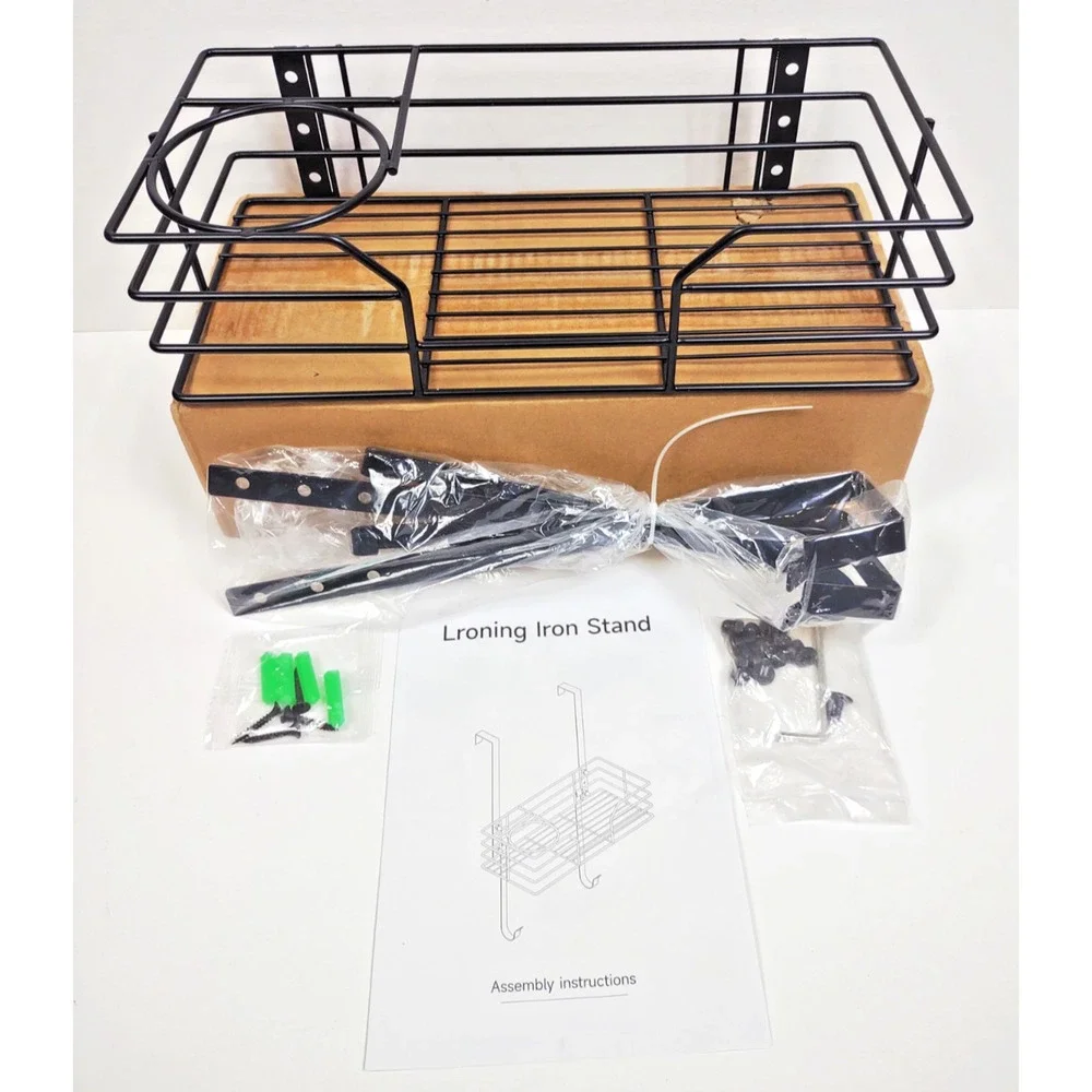 Ironing Board Hanger Over The Door Ironing Board Holder Door Mount Storage Black
